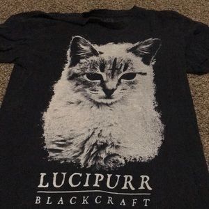 Black craft cult “lucipurr” shirt